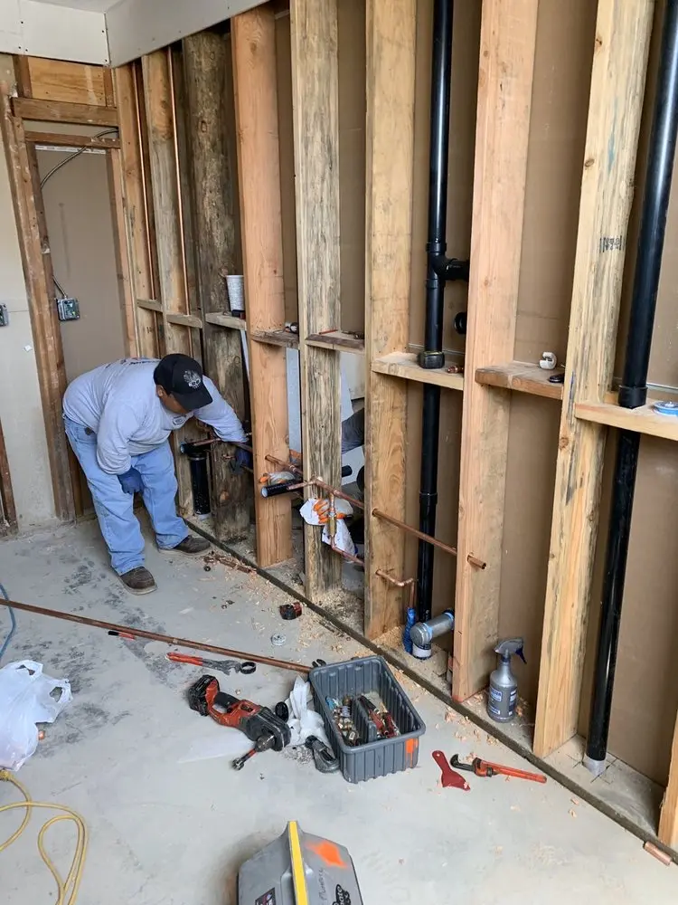 Commercial rough-in plumbing for Trenchless Sewer Repair in North Canton